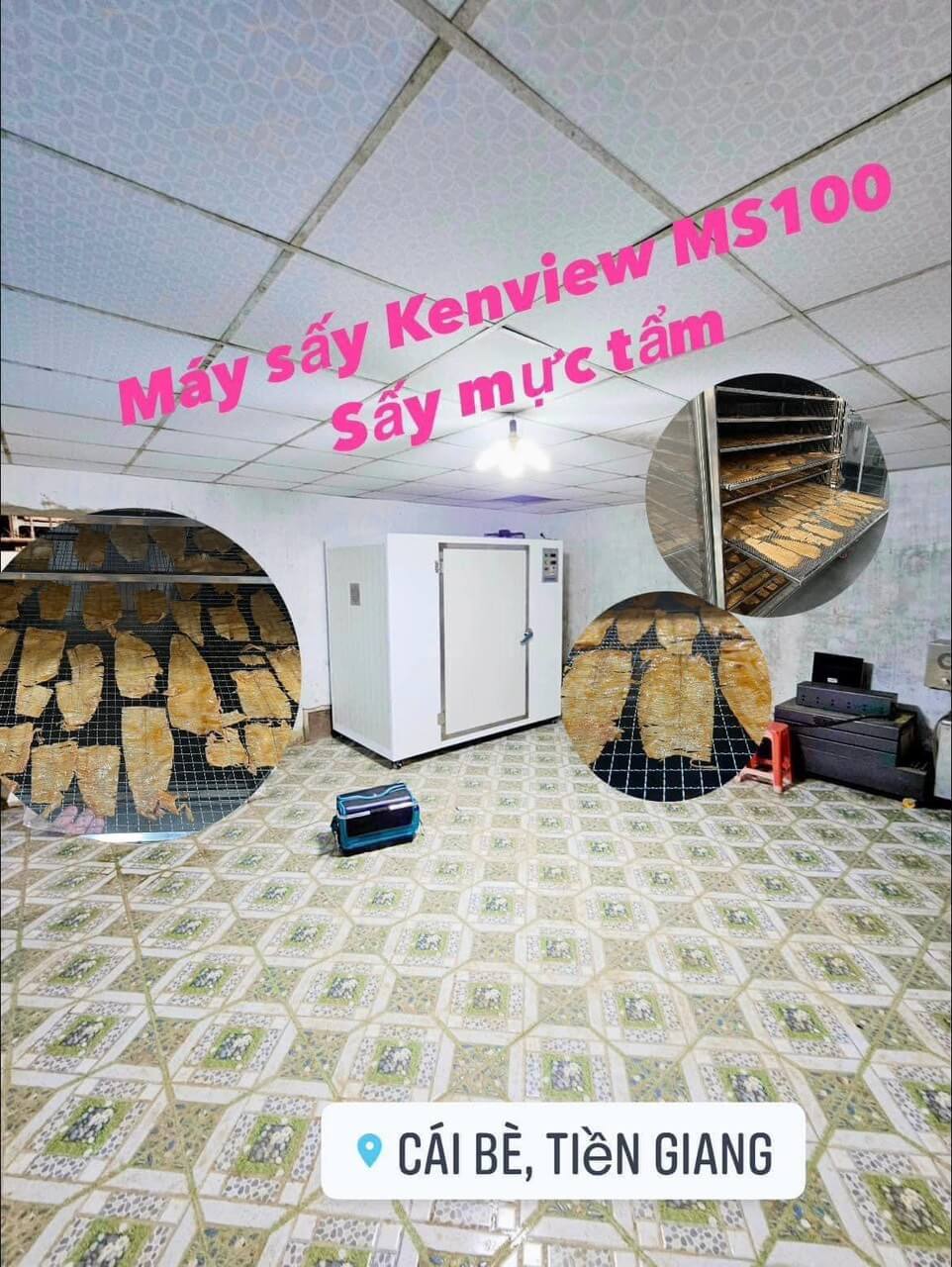 BÀN GIAO MÁY SẤY MỰC TẨM KENVIEW MS100 VỀ TIỀN GIANG